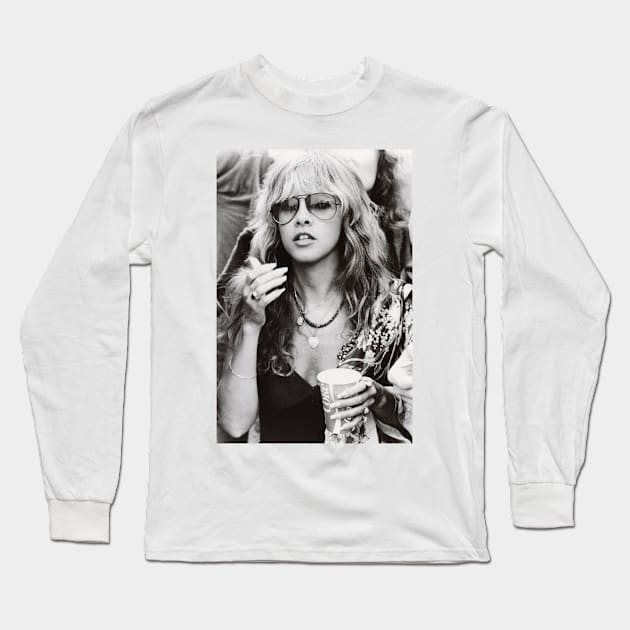 Stevie Nicks Is My Fairy Godmother Long Sleeve T-Shirt by RAINYDROP